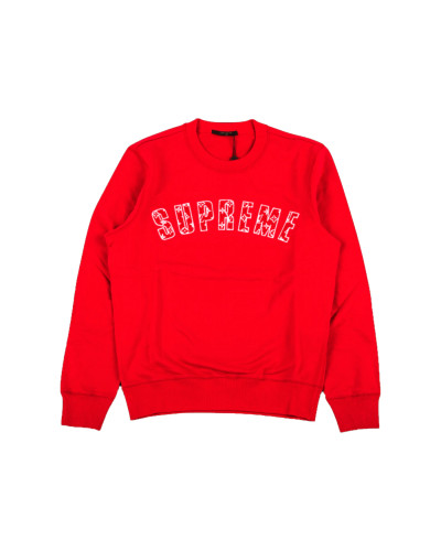 Supreme x Louis Vuitton Arc Logo Crewneck Red