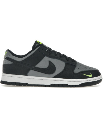 Nike Dunk Low Black Cool Grey Volt Mini Swoosh